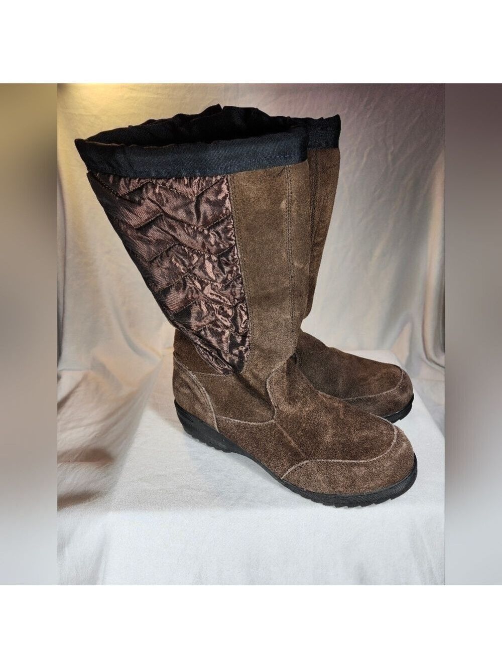 Land's End Suede winter boot sz 9B - Picture 2 of 7